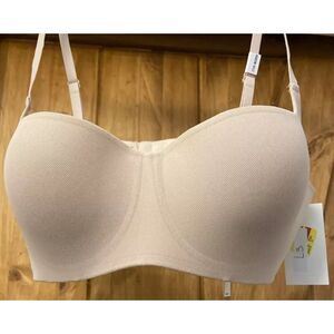 Steve Madden Womens Mesh Balconette Bra Rose Dust 38DD